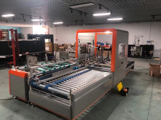 Рифленая картонная коробка делая машиной полноавтоматическую папку Gluer коробки
